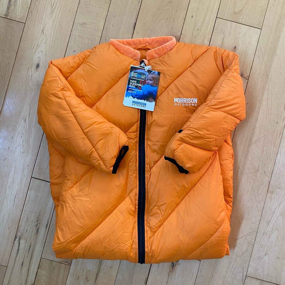Morrison Outdoors Big Mo 40 degrees, 2-4yrs Kids Sleeping Bag NEW
